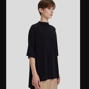 LATELLIER High Standing Mock Neck Collar Top Size Large $89